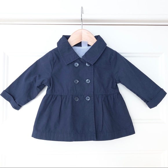 Baby Girl Navy Carter’s Pea Coat - 12 Month’s